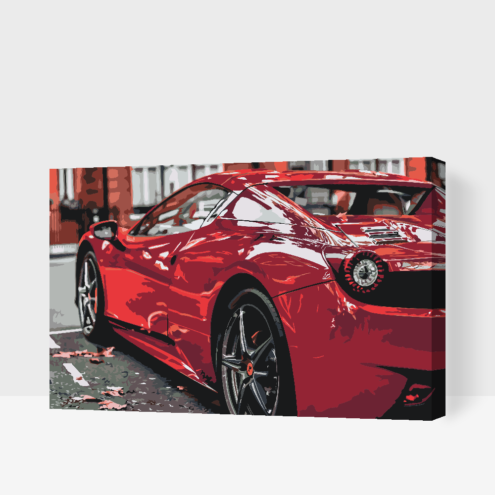 Malování podle čísel - Ferrari 4